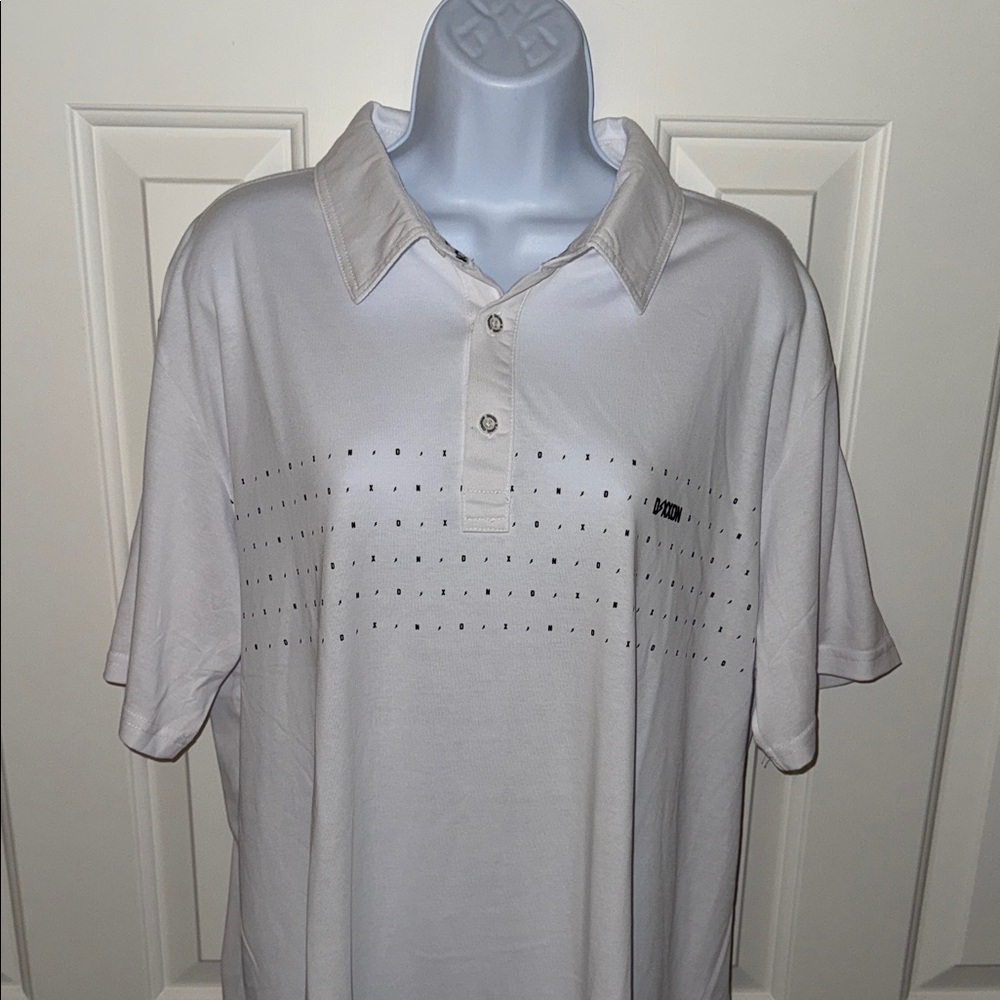 New Dixxon White Polo Shirt- Mens - Picture 3 of 9